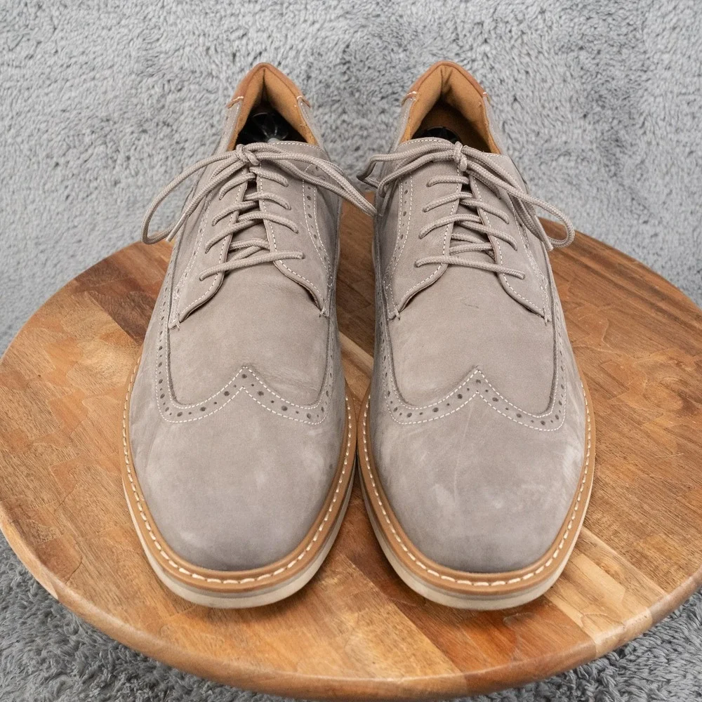 Florsheim Men's Norwalk Wingtip Oxford Gray Dress Shoe Size 13 M